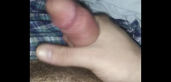  Stroking my cock in the hospital room
